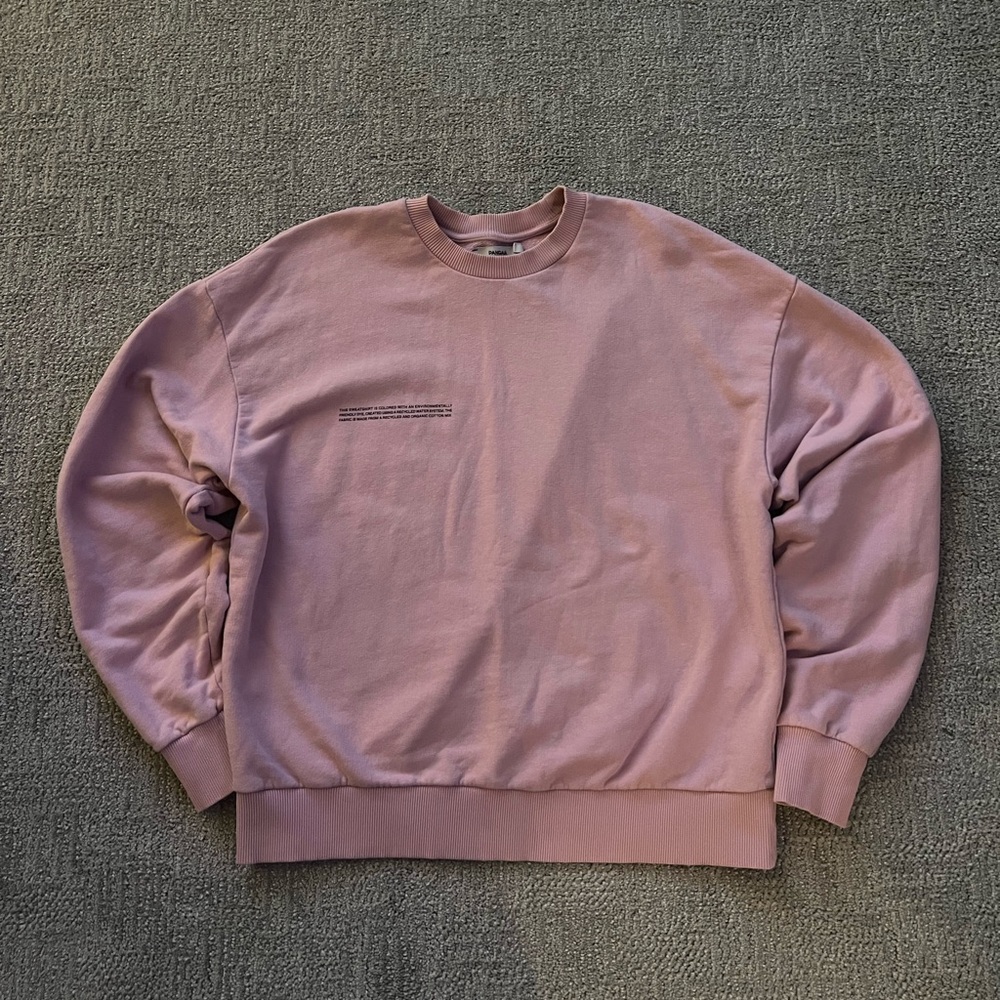 Pangaia Men's Light Pink Crewneck Sweater